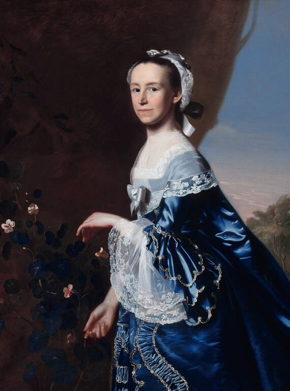 <p>Mercy Otis Warren, an activist and political writer, by artist John Singleton Copley.</p>