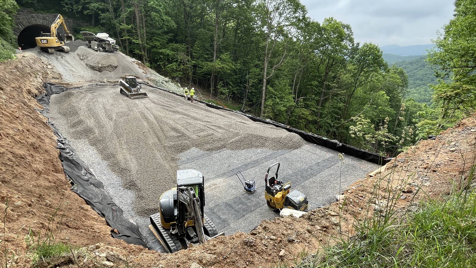 <p>Efforts to rebuild the parkway are ongoing.</p>